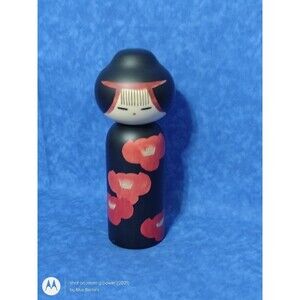 Sosaku Kokeshi Wooden Doll by WATANABE MASAO Made in JAPAN 9 Inches EUC